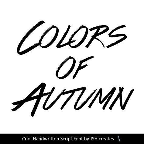 colorsofautumn font